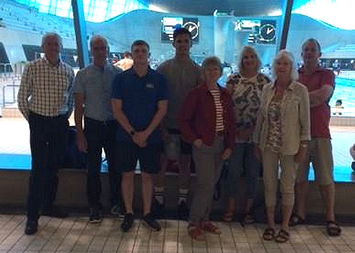 full of Squad and Masters swimmers enjoying training